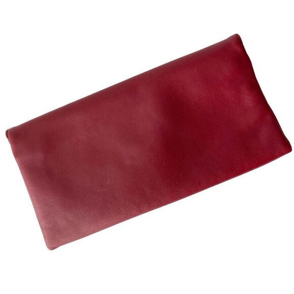 CH Carolina Herrera Red Leather Envelope Clutch - Picture 8 of 16